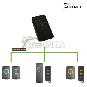 Telecomando compatibile HORMANN HSM HSE 433 868 mhz universale ATECNICA DARK - Imagen 1 de 2