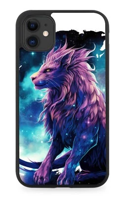 Mythical Lion Legend Rubber Phone Case Lions Face Magical Fantasy Novelty DN20 - Image 1 of 2