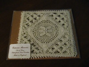 Victorian Memories Crochet Nottingham Lace Doilies - Natural Cotton Coasters (4) - Picture 1 of 6