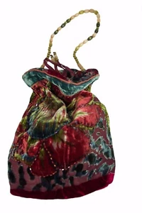New Without Tag Authentic 100% Handmade Bag Multi Colored short Beaded strap  - Picture 1 of 3