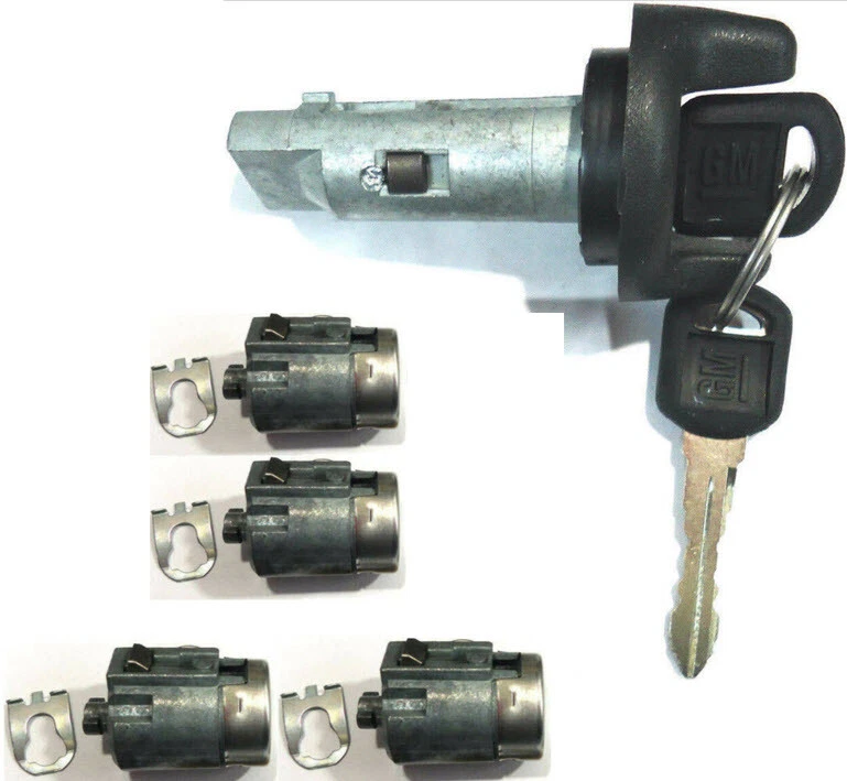 GMC Savana 1997 OEM llave de encendido interruptor cilindro y 4 puertas juego de cerradura 2 llaves GM Foto 1 de 1