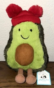 Neu mit Etikett Jellycat Amuseable Bobble Avocado mit Strumpf Mütze Beanie Bommeln - Bild 1 von 1
