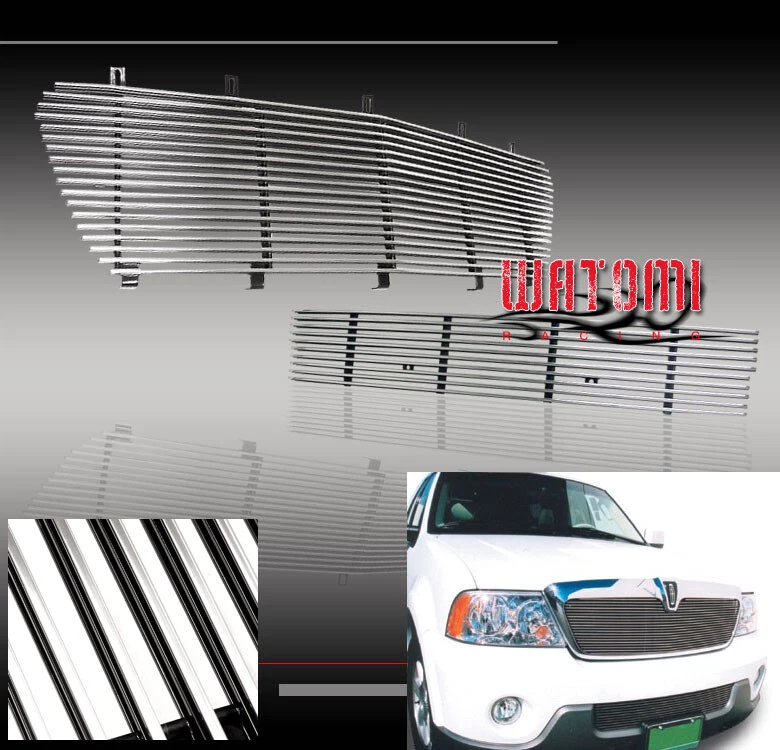 03-04 LINCOLN NAVIGATOR BILLET GRILLE UP + BUMPER COMBO - Image 1 of 1