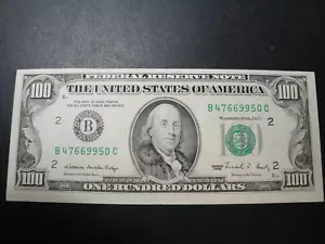 (1) $100.00 Series 1988 Federal Reserve Note BU Uncirculated Condition - Picture 1 of 3