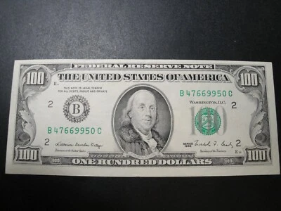 (1) $100.00 Series 1988 Federal Reserve Note BU Uncirculated Condition - Image 1 of 3
