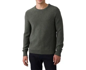 Prana Men's Size Medium Slim Green Cotton Knit Long Sleeve North Loop Sweater - Picture 1 of 12