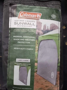 Coleman® Sunwall Accessory for 10 x 10 Square Canopy Sun Shelter Tent, Gray - Picture 1 of 5