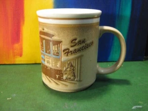 Taza de microcofé de recuerdo para teleférico de San Francisco California - Imagen 1 de 5
