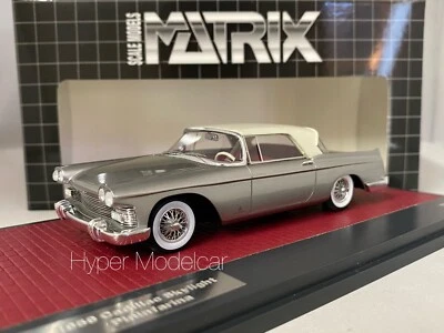 MATRIX 1/43 CADILLAC SKYLIGHT PININFARINA CABRIOLET CLOSED 1959 SILVER ART. MX50 - Immagine 1 di 3