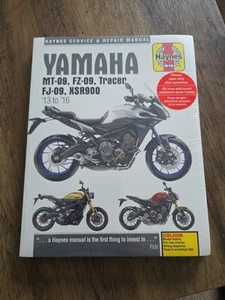 NEW SEALED YAMAHA MT-09,FZ-09 TRACER,FJ-09,XSR900 13 to 16 HAYNES MANUAL - Picture 1 of 3