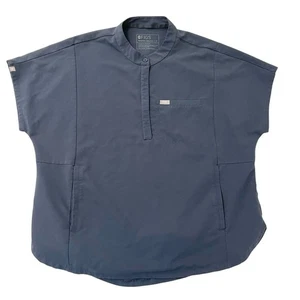 Figs Montex Peeling Top Krankenpflege Arzt Uniform kastig blau grau Gr. XL - Bild 1 von 9