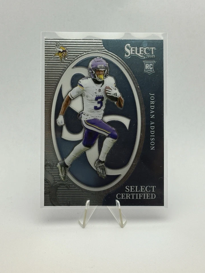 2023 Select Football - Jordan Addison Rookie RC - Certified - #CRO-JAD MINT - Image 1 of 2