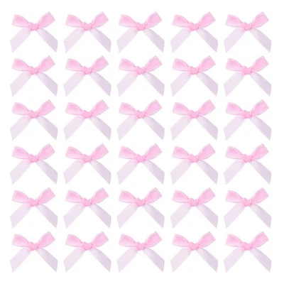 200pcs Mini Ribbon Bows 2 Inch Small Light Pink Ribbon Bows for DIY Craft Foto 1 de 4