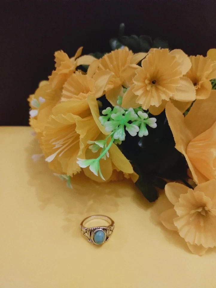 Ausgefallener Ring Türkis Größe 16 - Bild 1 von 1