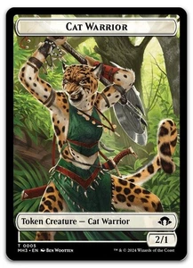 Cat Warrior Token #5 (NM) Modern Horizons 3 MH3 Magic MTG - Picture 1 of 1