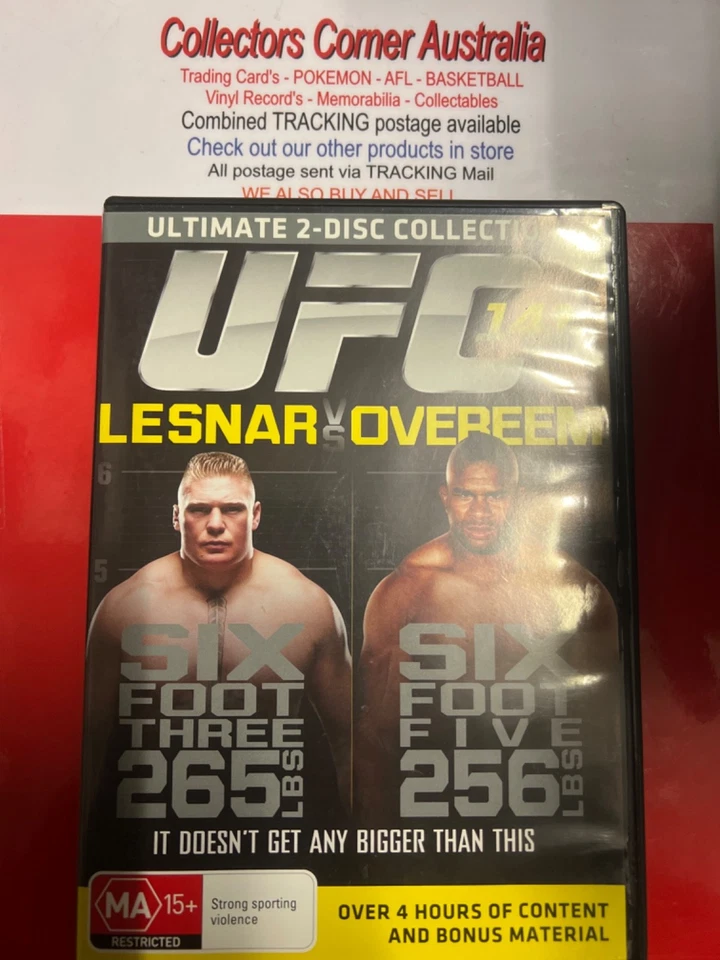 UFC: 141 Lesnar vs Overeem  (DVD, 2-Disc Set, 2012) Region 4 - Image 1 of 4