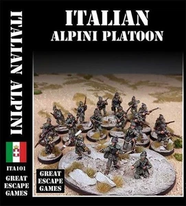Great Escape Games ALP001 28mm Metal WWII Italian Alpini Platoon Summer Uniform - Bild 1 von 4
