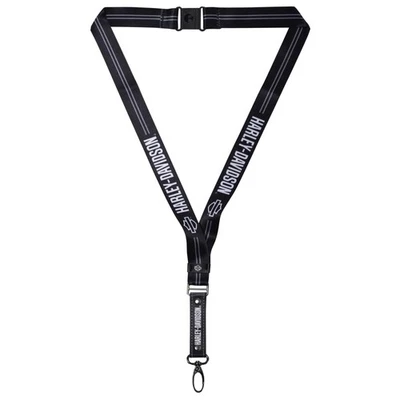 Cordón plásticolor 4627R01 Harley-Davidson barra y escudo texto logotipo blanco y negro Foto 1 de 4