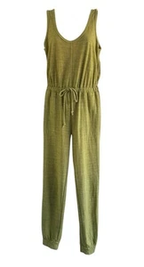 Free People FP Beach Women's Sz XS Bicoastal Knit Jumpsuit in Paradot Green - Picture 1 of 10
