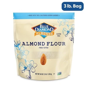 Blue Diamond Almonds Almond Flour, Gluten Free, Blanched, Finely Sifted, 48 oz - Picture 1 of 7