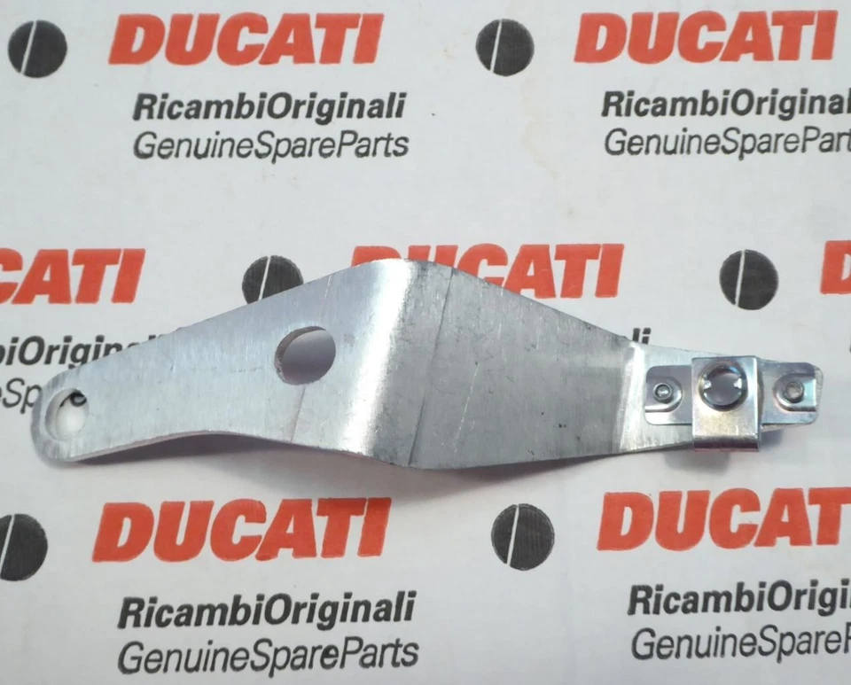 2002-2008 Ducati CORSE 1098S belly fairing DZUS fastener mount plate 82714602A - Image 1 of 1