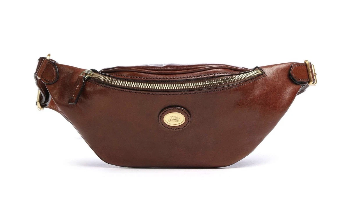 Gürteltasche Aus Echtem Leder Für Herren – Sport, Reisen, Wandern, Verstellbar, 8 Taschen, Braun