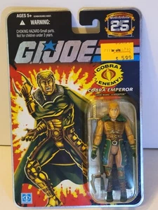 SERPENTOR Cobra Emperor G.I. JOE 25th Anniversary FOIL CARD 2008 1:18 SEALED - Picture 1 of 11