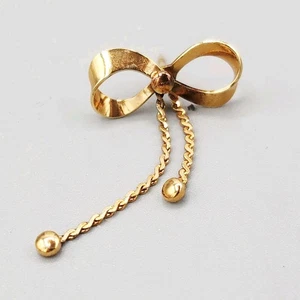 De colección Años 80 Sarah Coventry Arco Borla Cuelga Cadenas Tono Dorado Solapa Prendedor Envío Gratis - Imagen 1 de 5