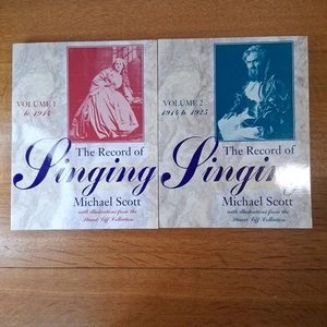 2 Vols Michael Scott THE RECORD OF SINGING 1993 Illustr. PB, To 1914 & 1914-1925 - Picture 1 of 21