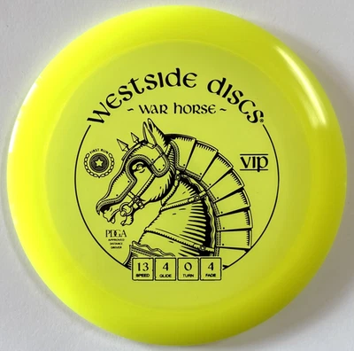 Westside Discs First Run VIP War Horse Dayglow Yellow 173g Scaled New - Image 1 of 3
