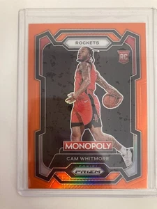 PANINI PRIZM BASKETBALL 2023 CAM WHITMORE ROCKETS ORANGE RC 124/124. - Bild 1 von 2
