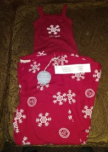 Life is Good Girls Pajama set "SNOWFLAKES" Small 5-6 New with tags - Picture 1 of 3