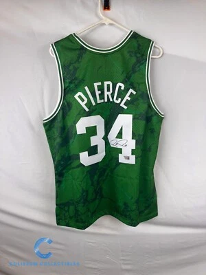 Camiseta deportiva Mitchell & Ness de la NBA con firma autorizada de Paul Pierce de los Boston Celtics Foto 1 de 4
