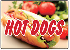 HOT DOGS - RESTAURANT STOREFRONT ADVERTISING  Adhesive Vinyl Sign Decal