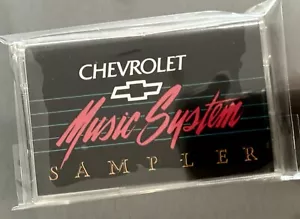 MFSL CHEVROLET MUSIC SYSTEM Cassette Mobile Fidelity Sound Lab Corvette ZR-1 NOS