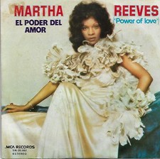MARTHA REEVES 7"PS Spain 1974 Power of love