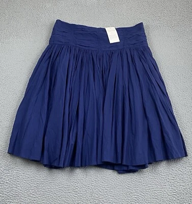 NUEVO CON ETIQUETAS SOFT AROUND Falda Talla Grande Azul Forrada Calada Fluida Costera Boho NUEVA Foto 1 de 4