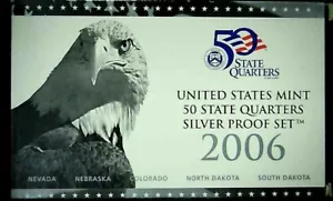 2006-S US Mint State Quarter Silver Proof Set 5 Coins 21ohoc0928-2 - Picture 1 of 6