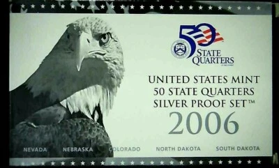 2006-S US Mint State Quarter Silver Proof Set 5 Coins 21ohoc0928-2 - Image 1 of 4