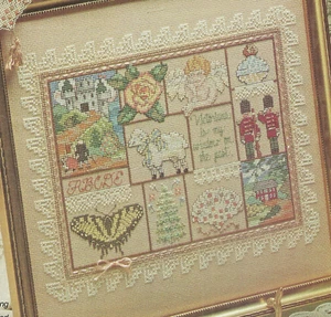 Victorian Dreams Sampler Cross Stitch Pattern CHART removed from a magazine - Picture 1 of 1