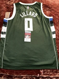 Damian Lillard signiertes handsigniertes Trikot mit (JSA) Echtheitszertifikat - Bild 1 von 4