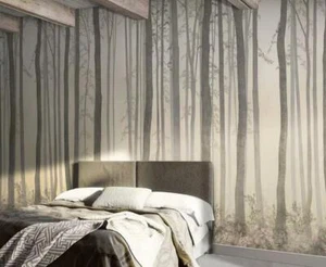 3D Hazy Forest A35 Wallpaper Wall Mural Removable Self-adhesive Sticker Zoe - Picture 1 of 10