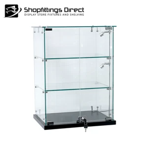 Small Glass Display Cabinet Case Counter Top LED light option SGC456 - Picture 1 of 5