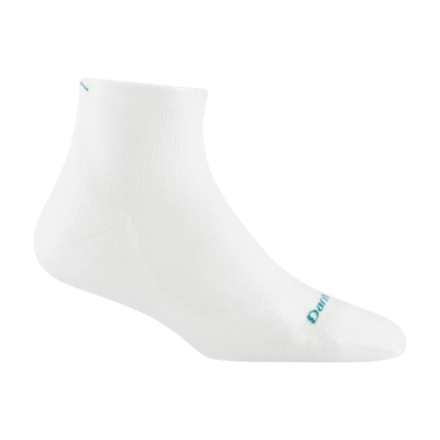 EE. UU. DARN HARD 1048 Blanco MUJER RUNNING 1/4 SHOW Calcetines Ultra Ligeros S M L Foto 1 de 4