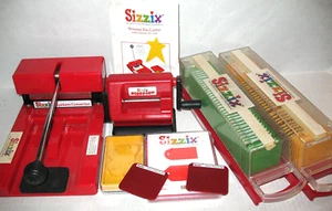 SIZZIX LOT - SCRAPBOOKING MACHINE CONVERTER & SIDEKICK & 2 ALPHABET SETS + DIES - Picture 1 of 9