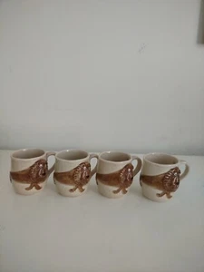 Vintage Art Pottery Lion Leo with Mouse Coffee Tea Mug Cup JAPAN QQ Brand - Picture 1 of 5