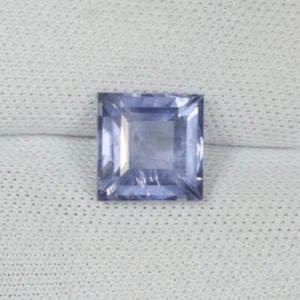 1.65Cts Best Luster Natural Purplish Blue Iolite - 7mm Square Cut !!!!! - Picture 1 of 2