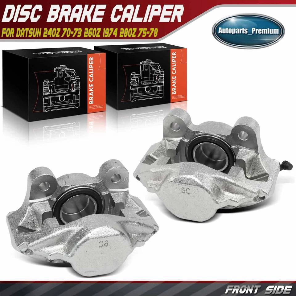 2x Pinza de freno delantera izquierda derecha y derecha para Datsun 240Z 70-73 260Z 1974 280Z 75-78 Foto 1 de 4