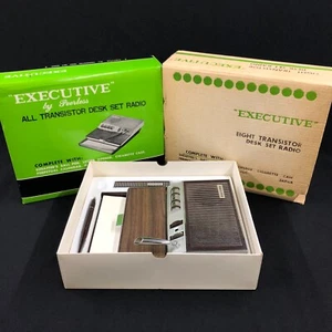 Executive by Peerless 1970s 8 All Transistor Desk Set Radio Tested & Works - Picture 1 of 13