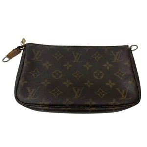 LOUIS VUITTON MONOGRAM POCHETTE ACCESSOIRES HANDBAG M51980 USED FROM JAPAN - Picture 1 of 10